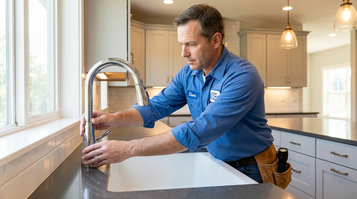 Kitchen faucet installation by Johns Plumbing LLC in Camas