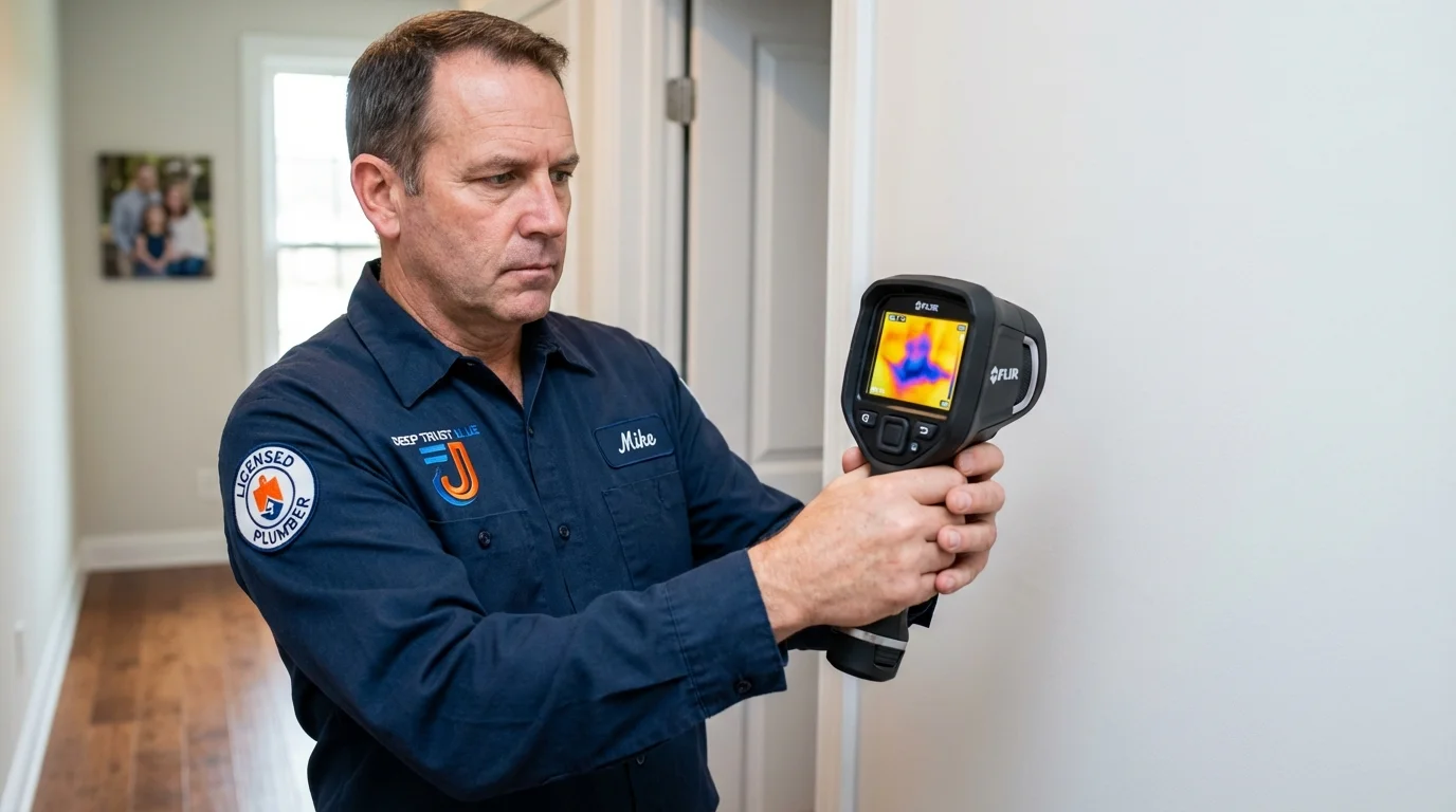 Thermal imaging leak detection by Johns Plumbing LLC in Camas